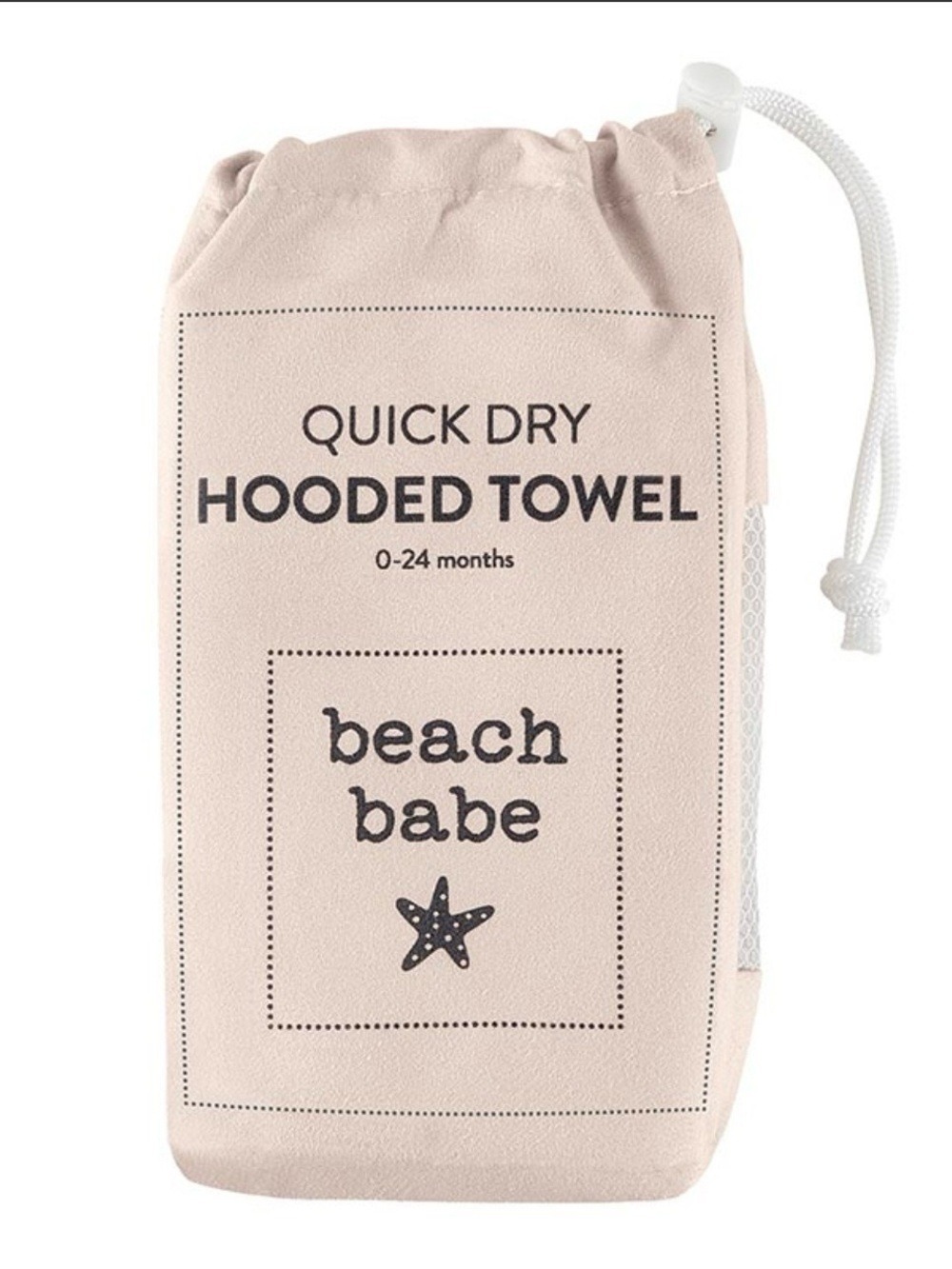 Quick Dry Hooded Towel - Pink Beach Babe